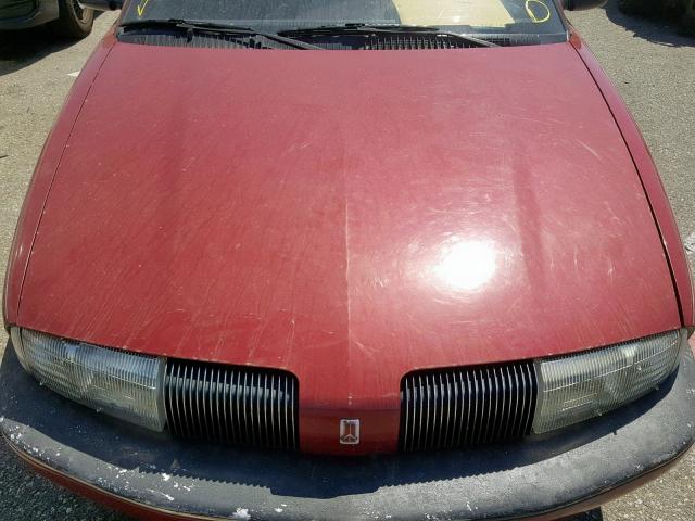 1G3NL54N2PM013660 - 1993 OLDSMOBILE ACHIEVA S MAROON photo 7