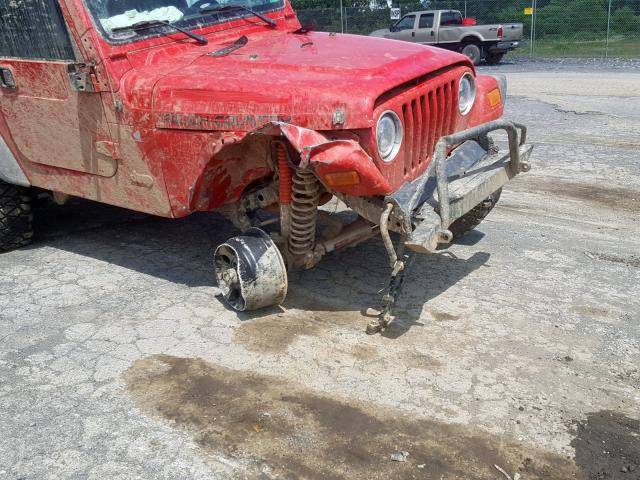 1J4FA39S25P320619 - 2005 JEEP WRANGLER X RED photo 9