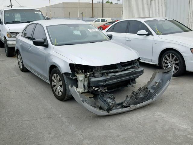 3VW2K7AJ6DM398088 - 2013 VOLKSWAGEN JETTA BASE SILVER photo 1