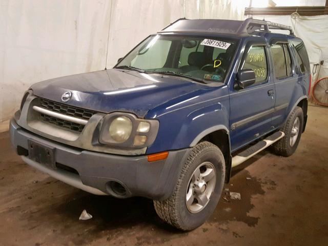 5N1ED28Y84C647133 - 2004 NISSAN XTERRA XE BLUE photo 2