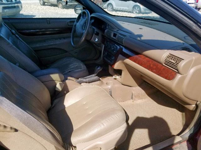 1C3EL55U01N643866 - 2001 CHRYSLER SEBRING LX RED photo 5