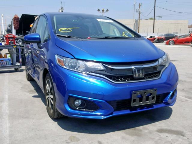 3HGGK5H80JM736145 - 2018 HONDA FIT EX BLUE photo 1