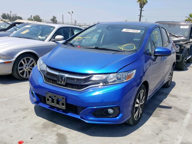 3HGGK5H80JM736145 - 2018 HONDA FIT EX BLUE photo 2