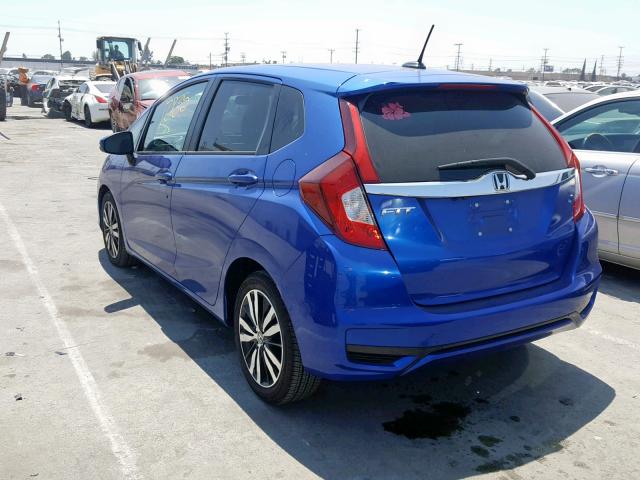 3HGGK5H80JM736145 - 2018 HONDA FIT EX BLUE photo 3