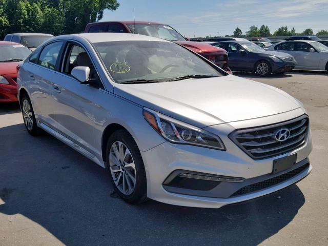 5NPE34AF0GH286615 - 2016 HYUNDAI SONATA SPO SILVER photo 1