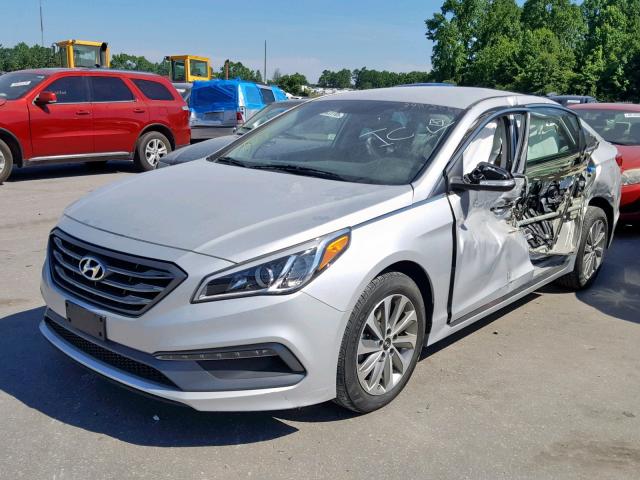 5NPE34AF0GH286615 - 2016 HYUNDAI SONATA SPO SILVER photo 2