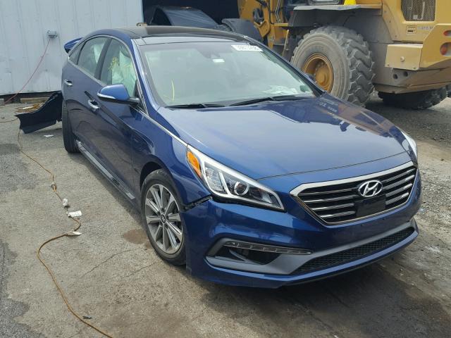 5NPE34AF1GH351648 - 2016 HYUNDAI SONATA SPO BLUE photo 1