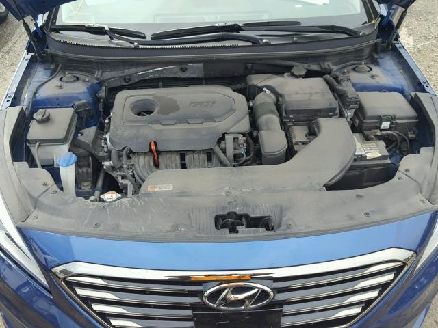 5NPE34AF1GH351648 - 2016 HYUNDAI SONATA SPO BLUE photo 7