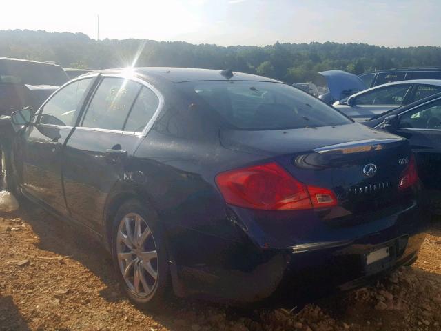 JNKCV61F69M352069 - 2009 INFINITI G37 BLACK photo 3