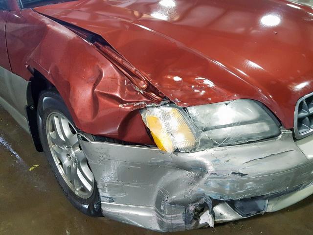 4S3BH675947640453 - 2004 SUBARU LEGACY OUT ORANGE photo 1