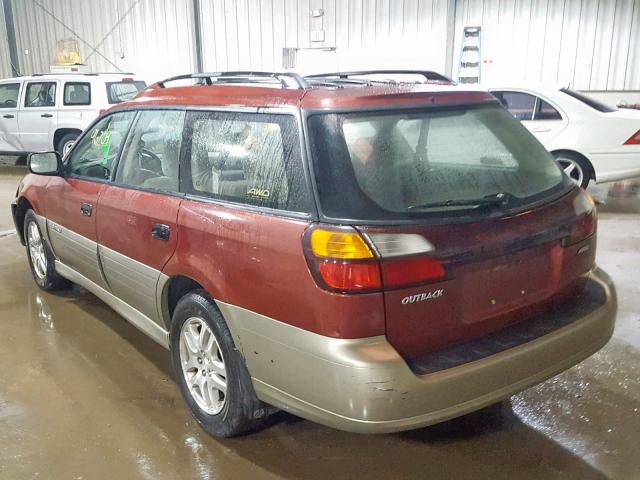 4S3BH675947640453 - 2004 SUBARU LEGACY OUT ORANGE photo 3