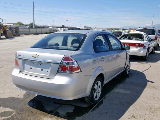 KL1TD566X7B169152 - 2007 CHEVROLET AVEO BASE Gümüş foto 4