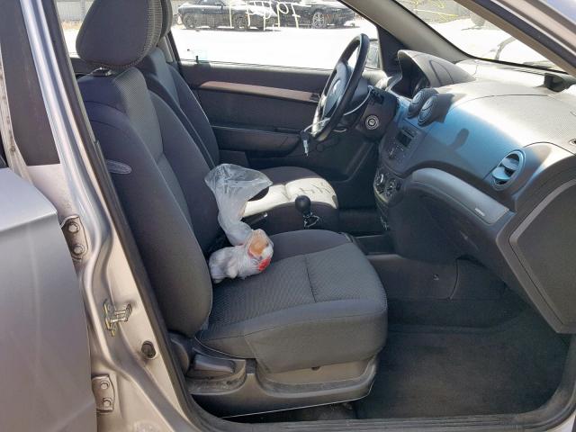 KL1TD566X7B169152 - 2007 CHEVROLET AVEO BASE Gümüş foto 5