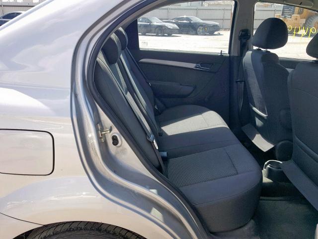 KL1TD566X7B169152 - 2007 CHEVROLET AVEO BASE Gümüş foto 6