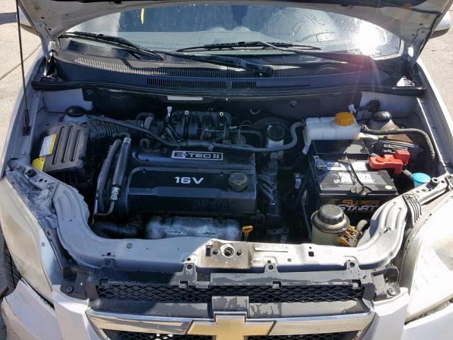 KL1TD566X7B169152 - 2007 CHEVROLET AVEO BASE Gümüş foto 7