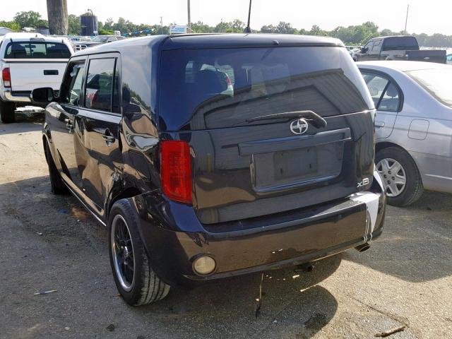 JTLKE50E391070753 - 2009 TOYOTA SCION XB BLACK photo 3