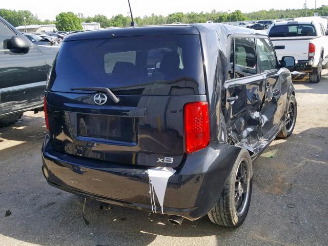JTLKE50E391070753 - 2009 TOYOTA SCION XB BLACK photo 4