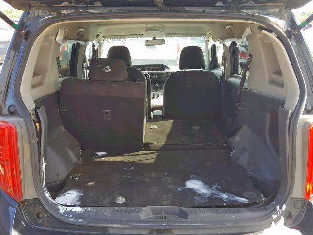 JTLKE50E391070753 - 2009 TOYOTA SCION XB BLACK photo 9