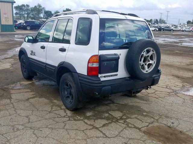 2CNBJ734916952691 - 2001 CHEVROLET TRACKER ZR WHITE photo 3