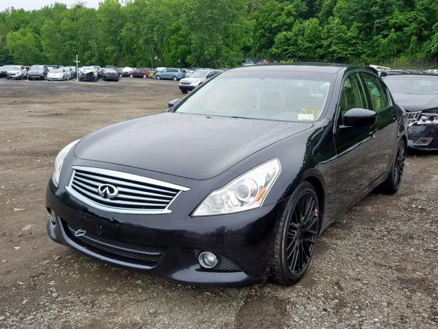 JN1CV6AR3CM675615 - 2012 INFINITI G37 BLACK photo 2