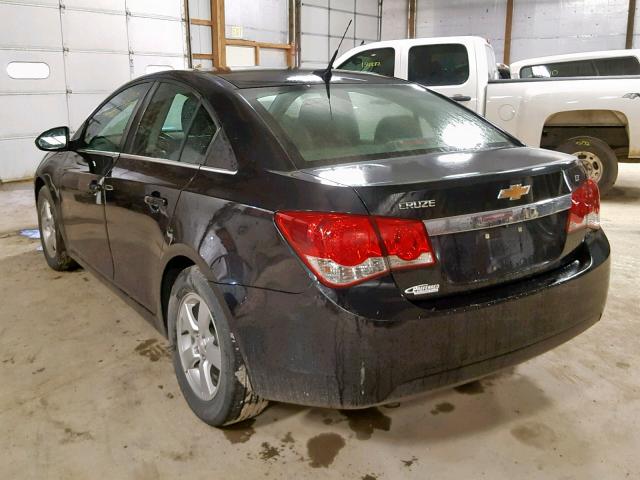 1G1PC5SB8E7417570 - 2014 CHEVROLET CRUZE LT BLACK photo 3