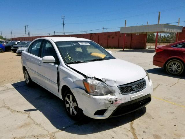 KNADH4A32A6596623 - 2010 KIA RIO LX WHITE photo 1