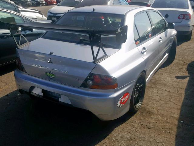 JA3AH86F63U122820 - 2003 MITSUBISHI LANCER EVO SILVER photo 4