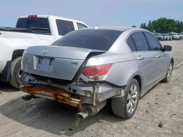 1HGCP36828A805447 - 2008 HONDA ACCORD EXL SILVER photo 4