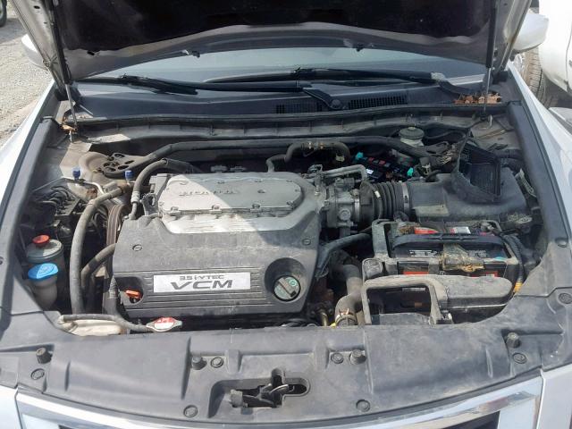 1HGCP36828A805447 - 2008 HONDA ACCORD EXL SILVER photo 7