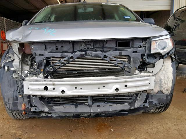 2FMDK3G97DBA75439 - 2013 FORD EDGE SE SILVER photo 9