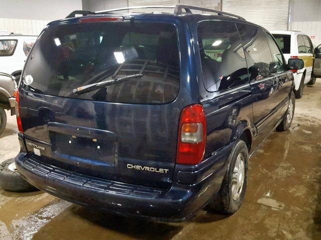 1GNDX13E4YD359230 - 2000 CHEVROLET VENTURE LU BLUE photo 4