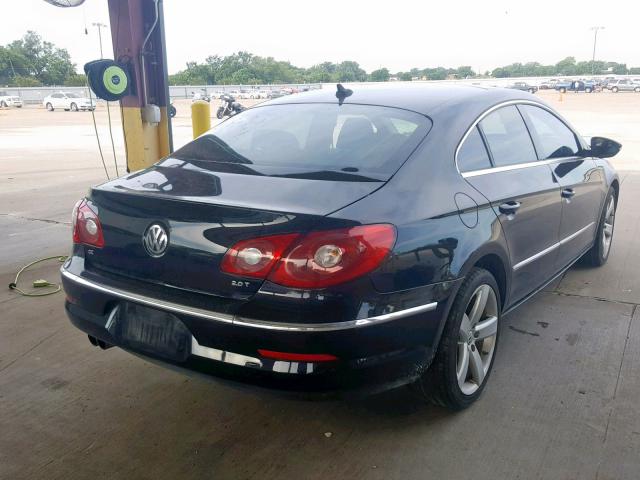 WVWHN7AN8CE550058 - 2012 VOLKSWAGEN CC LUXURY BLACK photo 4