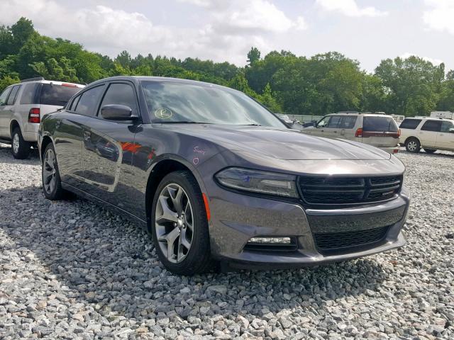 2C3CDXHG7GH266959 - 2016 DODGE CHARGER SX GRAY photo 1