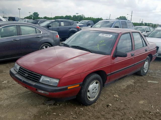 1G1LD5544RY291992 - 1994 CHEVROLET CORSICA RED photo 2