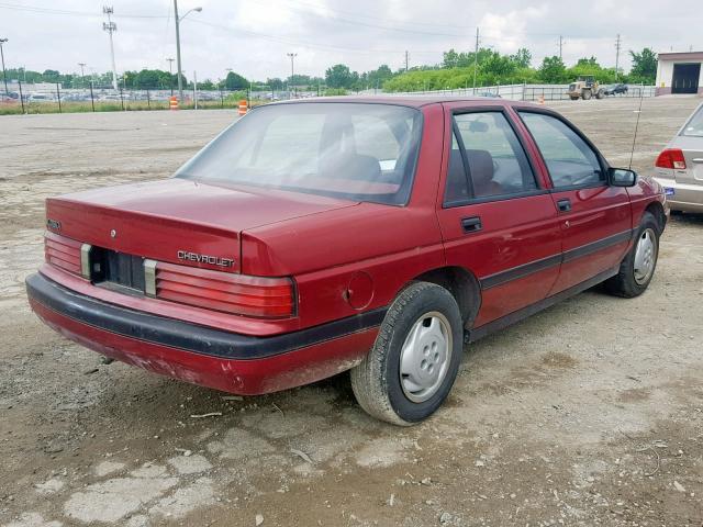 1G1LD5544RY291992 - 1994 CHEVROLET CORSICA RED photo 4