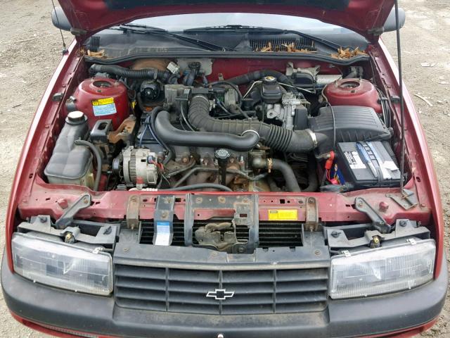 1G1LD5544RY291992 - 1994 CHEVROLET CORSICA RED photo 7