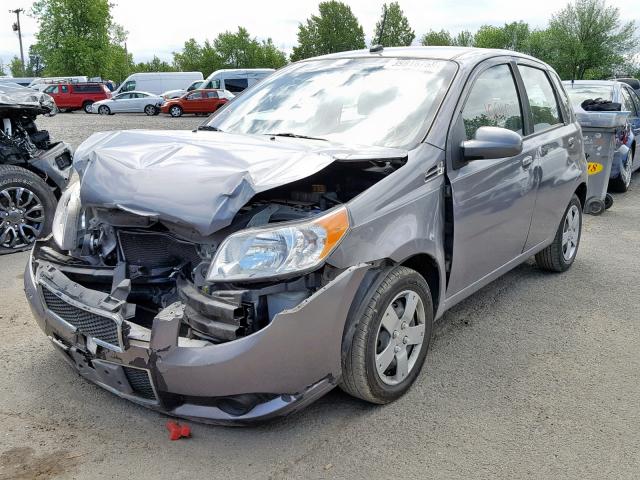 KL1TD6DE0BB245146 - 2011 CHEVROLET AVEO LS SILVER photo 2