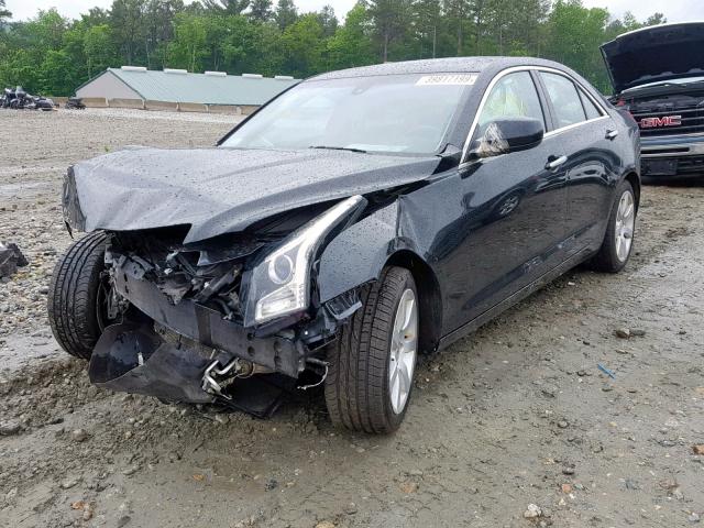 1G6AA5RAXD0124263 - 2013 CADILLAC ATS BLACK photo 2