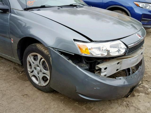 1G8AJ52F44Z187075 - 2004 SATURN ION LEVEL GRAY photo 9