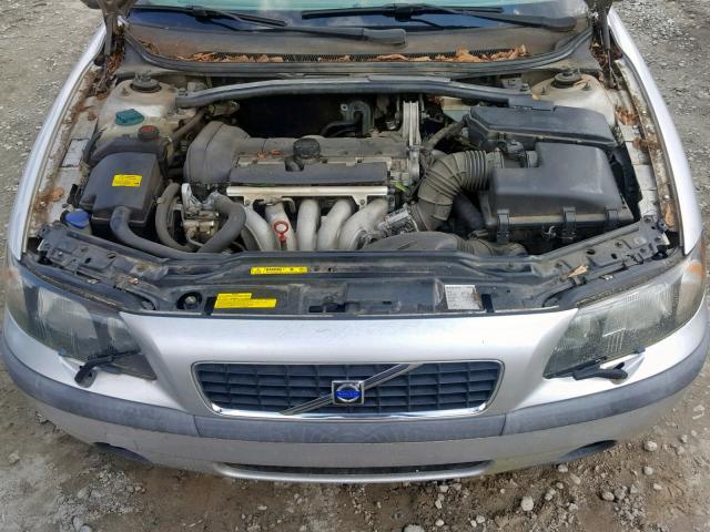 YV1RS61N412008357 - 2001 VOLVO S60 SILVER photo 7