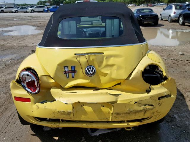 3VWPF31YX7M402678 - 2007 VOLKSWAGEN NEW BEETLE أصفر صورة 9