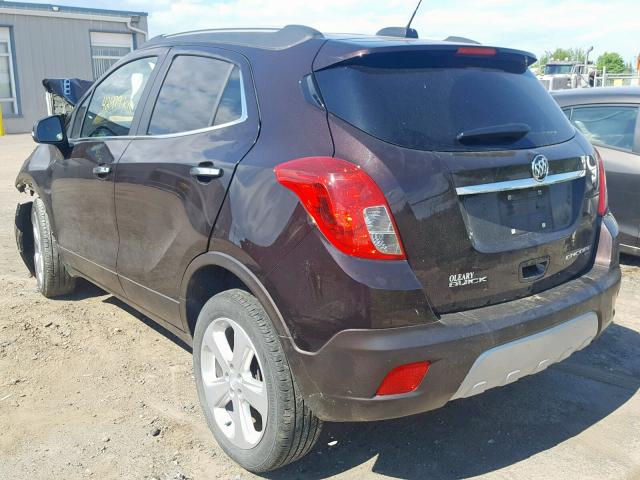 KL4CJESB6FB220806 - 2015 BUICK ENCORE BROWN photo 3