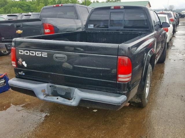 1B7GL32X42S508335 - 2002 DODGE DAKOTA SPO BLACK photo 4