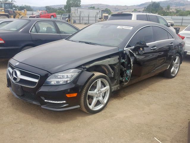 WDDLJ7DB0CA048326 - 2012 MERCEDES-BENZ CLS 550 BLACK photo 2