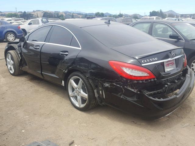 WDDLJ7DB0CA048326 - 2012 MERCEDES-BENZ CLS 550 BLACK photo 3