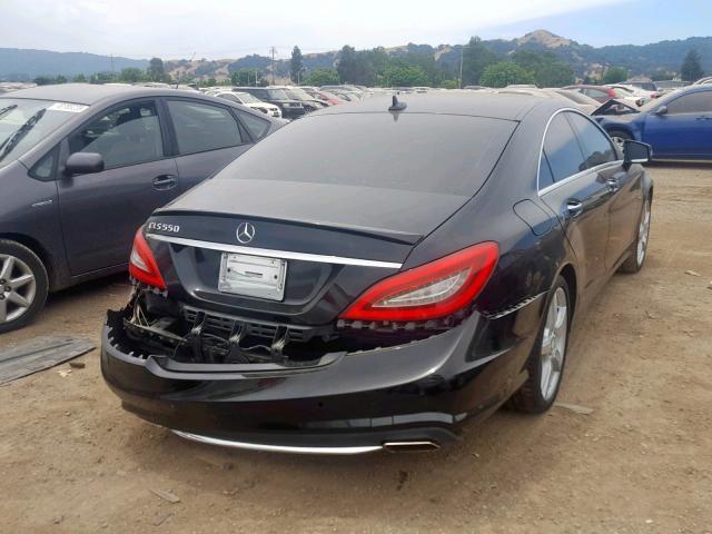 WDDLJ7DB0CA048326 - 2012 MERCEDES-BENZ CLS 550 BLACK photo 4