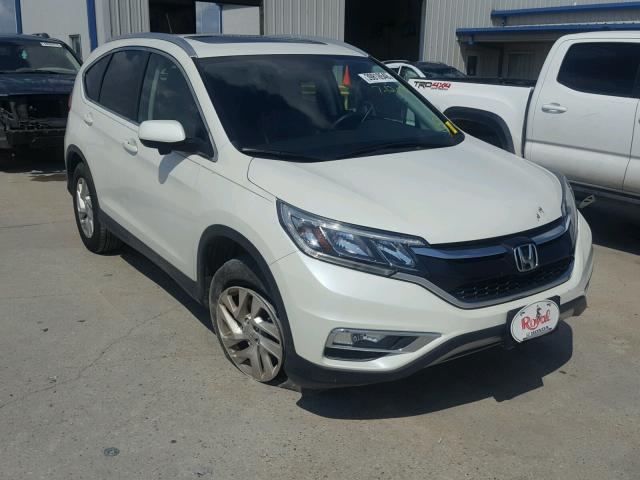 5J6RM3H73FL006388 - 2015 HONDA CR-V EXL WHITE photo 1