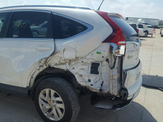 5J6RM3H73FL006388 - 2015 HONDA CR-V EXL WHITE photo 9