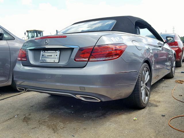 WDDKK5KF2EF242171 - 2014 MERCEDES-BENZ E 350 GRAY photo 4