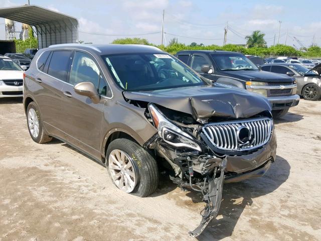 LRBFXBSAXHD012442 - 2017 BUICK ENVISION E BROWN photo 1